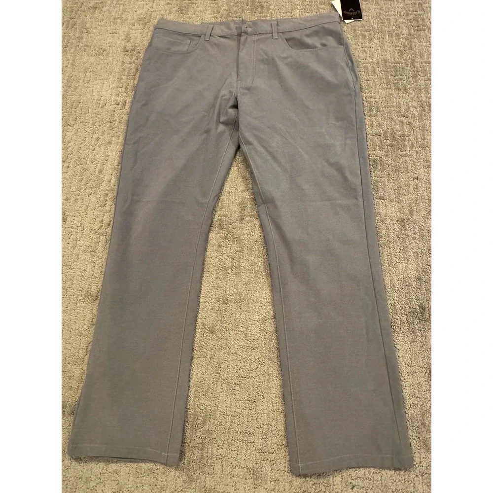 Callaway Mens Gray Golf Pants 36x30 Straight Leg Performance NWT (Y1)
